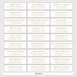 Customisable wedding guest address labels sticker<br><div class="desc">Easy to personalise,  names and addresses / individual wedding shipping address label stickers for guests.</div>
