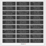 Customisable wedding guest address labels sticker<br><div class="desc">Easy to personalise,  names and addresses / individual wedding shipping address label stickers for guests.</div>