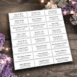 Customisable wedding guest address labels sticker<br><div class="desc">Easy to personalise,  names and addresses / individual wedding shipping address label stickers for guests.</div>