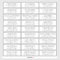 Customisable wedding guest address labels sticker