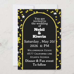 Customisable Wedding Invitation   Elegant 
