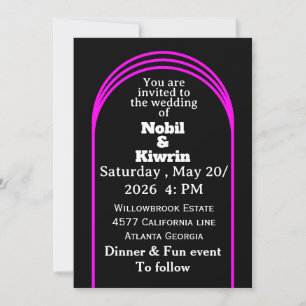 Customisable Wedding Invitation   Elegant 