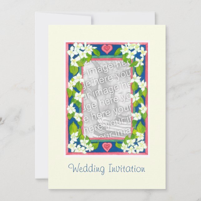 Customisable Wedding Invitation Photo Card (Front)