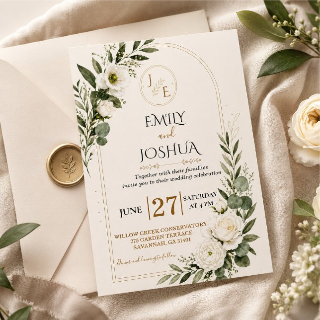 Customisable wedding invitation template (Creator Uploaded)