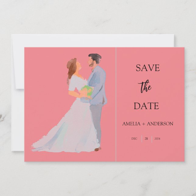 Customisable Wedding Save The Date (Front)