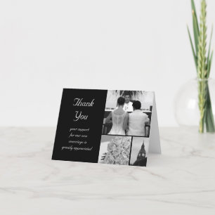 Customisable Wedding Thank You Card