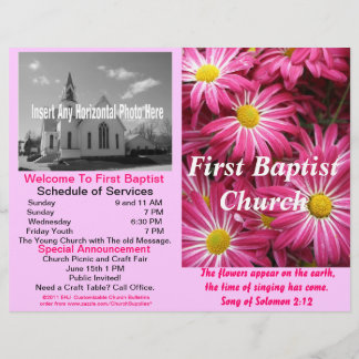 Customisable Weekly Church Bulletin (Outside Only)