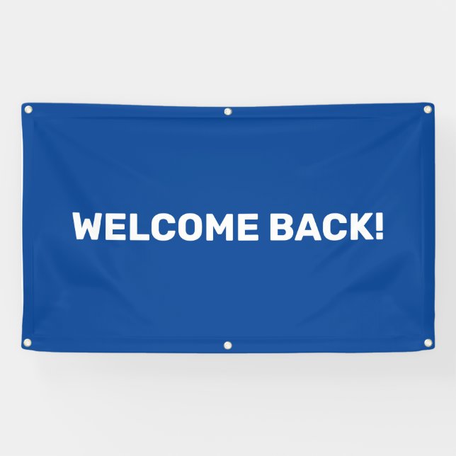 Customisable Welcome Back Outdoor Banner (Horizontal)