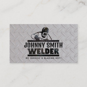 Customisable Welder Business Cards