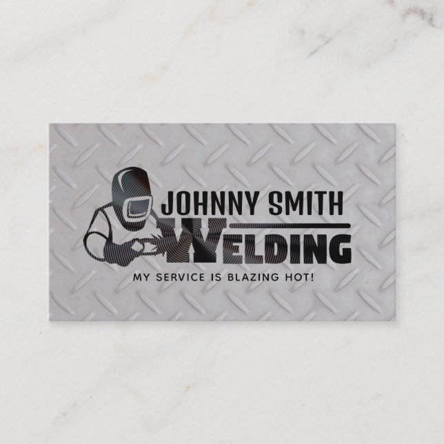 Customisable Welder Business Cards (Front)