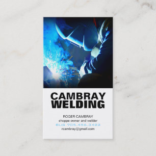 Customisable Welding Business Cards