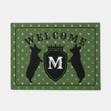 Customisable Welsh Corgi Doormat