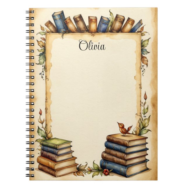 Customisable Whimsical Design on Notebook (Front)