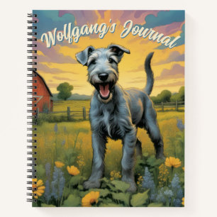 Customisable Whimsical Wolfhound Farm Journal