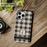 Customisable White Black Grey Red Chequered