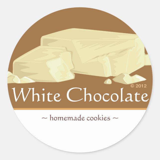 Customisable White Chocolate Stickers (Front)