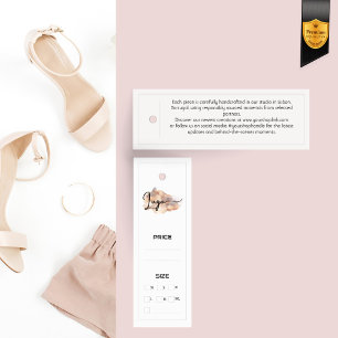 Customisable White Logo Clothing Tag