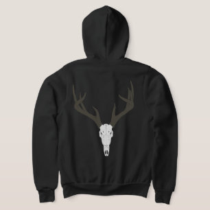 Customisable White-Tailed Deer Skull Hoodie