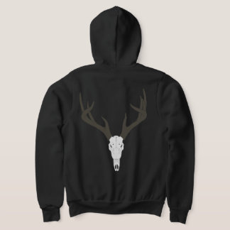 Customisable White-Tailed Deer Skull Hoodie