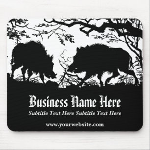 Customisable Wild Boar Outdoorsman Sportsman Mouse Pad