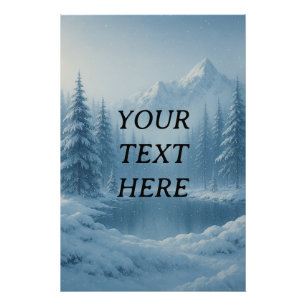 Customisable Winter Wonderland Scene – Tranquil Sn Photo Print