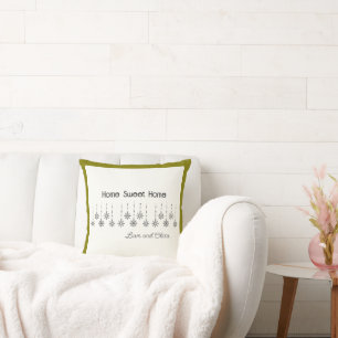Customisable Winter Wonderland Throw Pillow