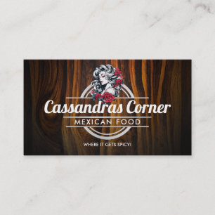 Customisable Woman logo business cards