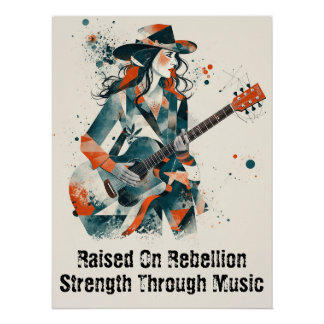 Customisable Women Abstract Art Inspirational Poster