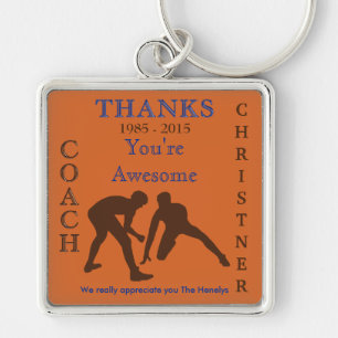 Customisable Wrestling Coach Keychains