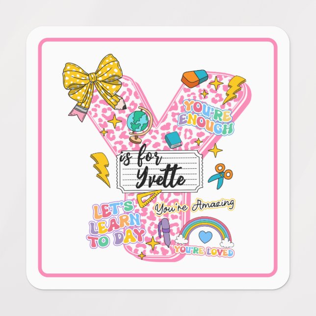 Customisable “Y is for” Alphabet Art – Inspiration (Design 1)