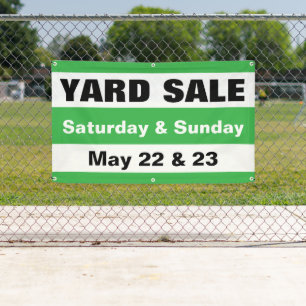 Customisable Yard Sale Neighbourhood Garage Sale Banner