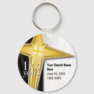 Customisable Year Church Anniversary Keychain
