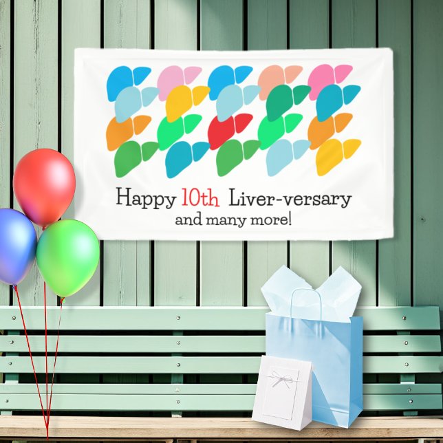 Customisable Year Liver-versary Party Banner (Creator Uploaded)