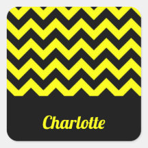 Customisable yellow and black chevron pattern