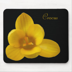 Customisable Yellow Crocus Mousepad