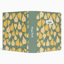 Customisable Yellow Pear Seamless Pattern