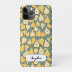 Customisable Yellow Pear Seamless Pattern Case-Mate iPhone Case