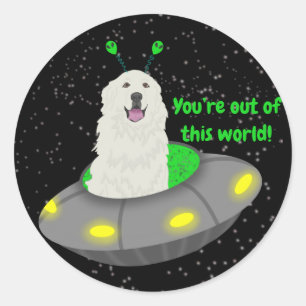 Customisable You’re out of this world! Classic Round Sticker