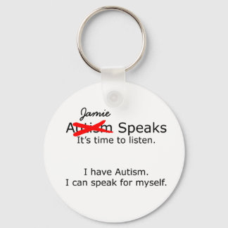 Customisable You Speak Autism Keychain