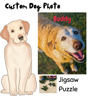 Customisable Your Dog Photo  Jigsaw Puzzle