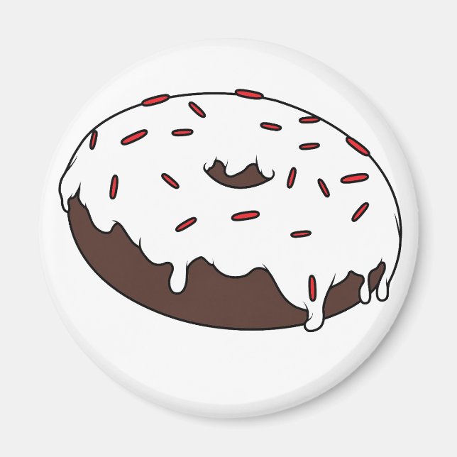 Customisable Your Favourite Doughnut With Sprinkle Magnet (Front)