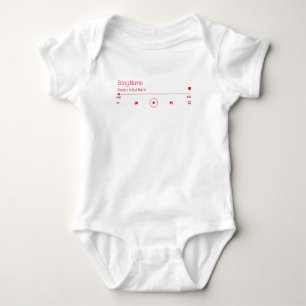 Customisable Your Favourite Music Baby Bodysuit