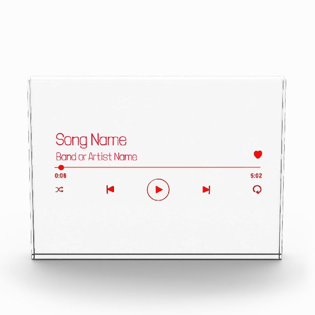 Customisable Your Favourite Music Photo Block (Front)