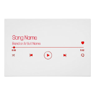 Customisable Your Favourite Music Poster