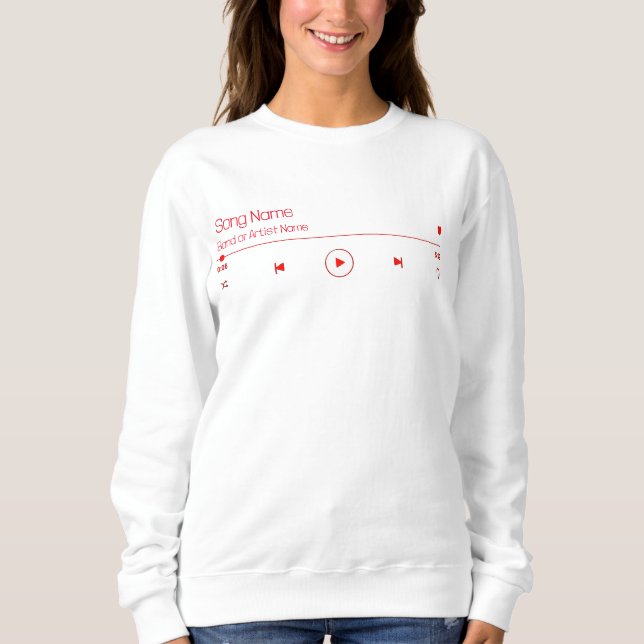 Customisable Your Favourite Music Sweatshirt (Front)