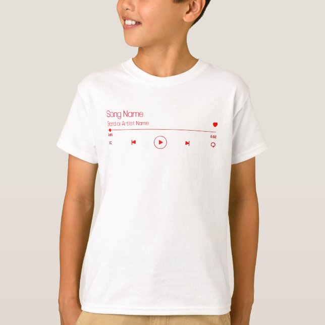 Customisable Your Favourite Music T-Shirt (Front)