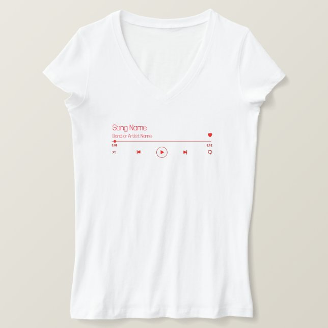 Customisable Your Favourite Music T-Shirt (Design Front)