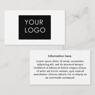 Customisable Your Logo Business Company Enclosure Card