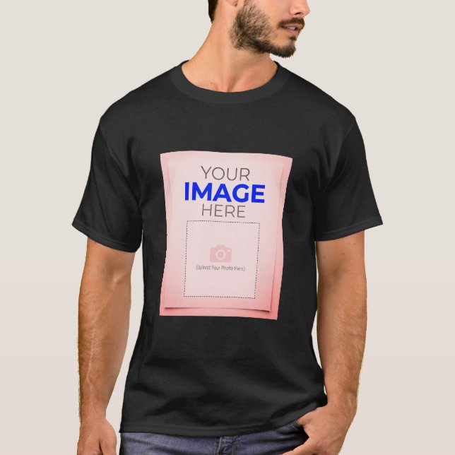 Customisable "Your Logo Here" Minimalist Shield  T-Shirt (Front)