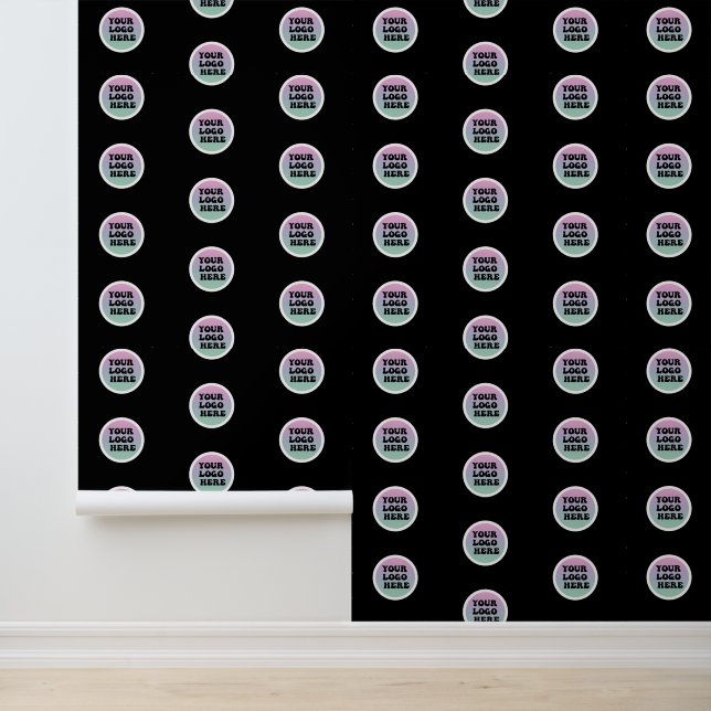 Customisable Your Logo Here Peel and Stick Wallpaper (Application)